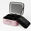 Bolsa de Maquillaje con Espejo LED, Bolsa de Maquillaje de Alta Gama, Bolsa Portátil de Gran Capacidad, Bolsa Portátil Multicapa de Alto Valor