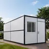Casa contenedor plegable de doble ala hecha a medida, villa contenedor, casa prefabricada móvil de fábrica de comercio exterior