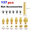 Kit de tuercas impresas 3D con adhesivo termofusible M2-M8 para incrustación en caliente con soldador 936 T12/T65 indentador