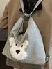 Bolsa de Verano 2025 Gran Capacidad Piel Suave Bolso de Hombro para Mujer Mochila Nueva de Oso de Peluche Bolso de Mano Bolso para Mujer
