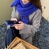 Venta de liquidación: Bufanda de Lana Tejida Nueva Otoño/Invierno para Mujer, Estilo Coreano, Versátil, Calentador de Cuello Cálido para Estudiantes, Chal para Mujer