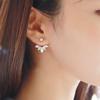 Aretes para mujer aretes colgantes traseros de circonita aretes de Corea del Sur aretes al por mayor