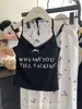 Estilo Americano Garota Quente Falso Duas Peças Sexy Estilo Puro Desejo Alça Alça Top de Verão Feminino com Bojo Lindo Top Base Costas Nuas