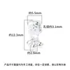 Plata Esterlina 925 Retro Flor de Una Pieza Cuadrada Borla Espaciador Abalorio Colgante Accesorios Hecho a Mano DIY Material para Abalorios Accesorios