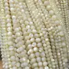Concha Blanca Natural Concha de Mariposa Cuentas Sueltas Redondas Pulsera con Cuentas Collar Joyería DIY Accesorios Hechos a Mano Semiacabados