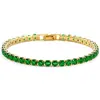 Pulseira de zircônia da moda transfronteiriça feminina nicho simples cristal pulseira de alta qualidade acessórios joias joias joias atacado