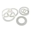 Almohadillas de Silicona Antideslizantes Autoadhesivas, Almohadillas de Silicona Redondas Anticolisión para Pies, Collares de Silicona Negros de Goma Transparentes en Forma de O