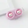 Lindo Moño Gatito Tipo Cajón Estuche para Lentes de Contacto Estudiante Miopía Dibujos Animados Belleza Caja para Pupilas Caja Compañera Caja de Almacenamiento