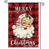 Venda Quente Transfronteiriça Bandeira de Jardim Boneco de Neve Papai Noel Decoração de Jardim Bandeira de Feriado Venda Direta da Fábrica