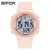 Reloj Sanda Moderno Estilo Coreano Multifuncional Luminoso Electrónico para Hombres y Mujeres Impermeable Deportes de Montañismo al Aire Libre Reloj de Pantalla Única