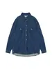 Camisa de Mezclilla para Mujer, Nuevo Estilo de Primavera, Elegante Top Retro Superpuesto Estilo Hong Kong, Camisa de Manga Larga, Capa Interior, Chaqueta