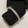 Pulseira luxuosa e sofisticada com padrão de losangos para mulheres, banhada a ouro rosa 18k, pequeno design de nicho estilo Chanel coco pulseira