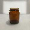 Taza de Vidrio Hecha a Mano para Velas DIY, Marrón Vintage con Corcho, Recipiente Portavelas para Aromaterapia, Pequeño Adorno Marrón para Velas