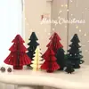 Adornos para Árbol de Navidad Plegables de Papel DIY Mini de Escritorio Pequeñas Decoraciones Navideñas Estilo Celebridad de Internet Ins Accesorios Decorativos