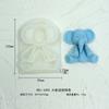 Molde de silicona para fondant con dibujos animados tridimensionales para decoración de tartas, herramienta abrasiva para hornear chocolate y postres de epoxi.