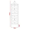 Enrejado Trepador para Clematis Planta Trepadora Rosa Verde Soporte para Flores de Jardín Exterior Poste de Soporte Marco de Hierro Simple para Trepar