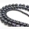 Cuentas de piedra de arena azul natural, cuentas sueltas, productos semiacabados, 4-12 mm en stock, accesorios para joyería DIY