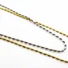 En Stock Collar de Cadena de Cuentas de Arroz de Acero Inoxidable y Oro de 18 Quilates para Mujer, Cadena de Cuentas de Lujo Ligero, Cadena Fina para Clavícula con Joyería de Cadena