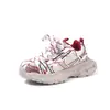 Tênis Esportivo Infantil 2026 Novo Estilo Primavera e Outono Sapatos para Meninos Malha Respirável Sapatos para Meninas Outono Sapatos de Bebê Pai