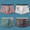 Ropa interior para adolescentes (12-16 años), Boxer briefs para estudiantes de secundaria y preparatoria, Ropa interior roja de algodón Grado A para niños