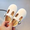 Zapatos de una sola pieza para niñas de 1-2-3 años 2026 Primavera y Otoño Nuevos Zapatos de Cuero Color Caramelo Suela Suave Zapatos de Bebé de Moda Princesa