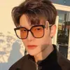 Óculos de Sol Slimming Estilo Coreano Fashion Armação Chá Pôr do Sol Pode Ser Usado com Armações de Grau Armação Grande Novo Estilo Óculos de Sol para Miopia Sensação de Alto Padrão