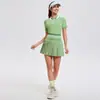 Roupa Esportiva Nova de Verão Transfronteiriça Tops Femininos Uniformes de Golfe Badminton Camisetas Efeito Emagrecedor Respirável Fitness