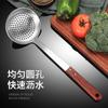 Acero inoxidable 304 madera maciza juego de cuatro piezas para cocina pala para freír cuchara para freír colador pala para freír mango de madera maciza con aislamiento térmico se puede añadir logotipo