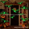 Novo Pingente de Morcego de Halloween Simulação Morcego Preto Pendurado Voando Decorações Temáticas de Halloween para Interior e Exterior