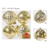 Cross-border novo Natal 10CM set bola quebrada bola de prata galvanoplastia plástico árvore de Natal decoração pingente