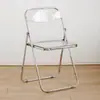 Silla de comedor transparente minimalista de aleación de hierro metálico para vivienda de alquiler, fotografía, dormitorio, hogar estilo ins, silla estilo industrial