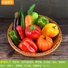 Ornamento Modelo de Frutas e Legumes para Simulação Decoração de Exibição de Frutas Falsas de Plástico Adereços de Pão Ferramentas de Educação Infantil Adereços