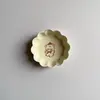 Plato cerámico color crema oso de dibujos animados conejo plato para salsas dumpling sushi plato de vinagre tamaño pequeño plato para mojar