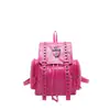 2026 Nova Mochila Punk para Motocicleta Nova Retro Nicho Sensação de Alto Padrão Rebites Cruzados Bolsa para o Dia a Dia