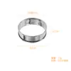 Molde para tarta francesa redonda de acero inoxidable, anillo para mousse de pastel, diámetro interior 8 cm 10 cm, herramienta para hornear