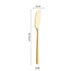 Cuchillo para Mantequilla de Acero Inoxidable 304 Transfronterizo con Mango Largo, Esparcidor de Mantequilla y Mermelada, Cuchillo Decorador de Crema, Raspador, Cuchillo Estilo Occidental al por Mayor
