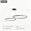 Lámpara Colgante Circular Minimalista de Múltiples Capas, Luz Principal de Lujo Minimalista para Sala de Estar, Iluminación Ambiental LED Nórdica para Comedor de Doble Altura
