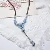 Colar de contas de cerâmica colorida Moda Retro Novo Estilo Chinês Personalidade Colar Longo Camada Dupla Colar Colar Avançado Atacado