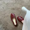 Sapatilhas de Bico Redondo com Laço Estilo Francês, Sapatos Mary Jane de Calçar Fácil com Solado Macio, Sapatos de Vovó