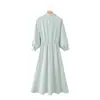 Ropa Europea y Americana de Mujer Transfronteriza, Vestido de Estilo Camisa Larga de Manga Larga de Moda Más Vendido en Aliexpress