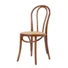 Mesa de Jantar Redonda de Madeira Maciça, Combinação Simples de Mesa e Cadeiras de Negociação de Lazer, Mesa Redonda Pequena para Recepção de Negócios de Café, Cor Nogueira