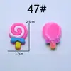 Variedad de Parches de Dibujos Animados de Goma Suave para Vasos de Agua DIY, Pegatinas Decorativas Hechas a Mano, Fundas para Teléfonos Móviles, Pasadores, Accesorios para el Cabello, Decoraciones para la Cabeza