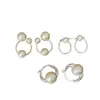 Pendientes de Perla de Algodón Casuales y Versátiles para Mujer, Nicho de Alta Gama con Estilo, Pendientes y Aretes Exquisitos de Moda Tendencia Versátiles