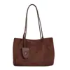 Bolsa Tote Feminina com Temperamento Retrô Francês Estilo Outono 2026 Grande Capacidade Versátil para o Dia a Dia Ombro Único Bolsa de Axila Bolsa Tote