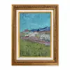 Dropshipping Global no Exterior Moldura Dourada Retro Europeia Paisagem Arquitetura Interior Sala de Estar Entrada Pintura Decorativa Emoldurada