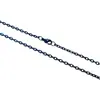 3mm60cm em estoque corrente O de aço inoxidável corrente de elos cruzados dourada preta ouro rosa corrente de aço titânio joias de comércio exterior