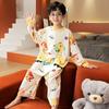 Pijama macacão de comércio exterior para meninos, primavera e outono, algodão, manga comprida, algodão, bebê menino, colcha à prova de chutes, outono, macacão para casa