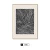Letreros de estilo nórdico con líneas abstractas literarias para sala de estar. Pintura decorativa.