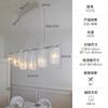 Lámpara de Araña de Cristal Nube de Lujo Ligero Italiano Estilo Crema Francés Lámparas de Sala de Estar Simples Modernas Atmosféricas Lámparas de Comedor para Villa