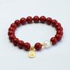 Pulsera de Cinabrio Guan Yu Arena de Oro Púrpura Colgante de la Fortuna Pulsera Joyería Fábrica Venta al por Mayor Comercio Electrónico Transmisión en Vivo Dropshipping S2102806